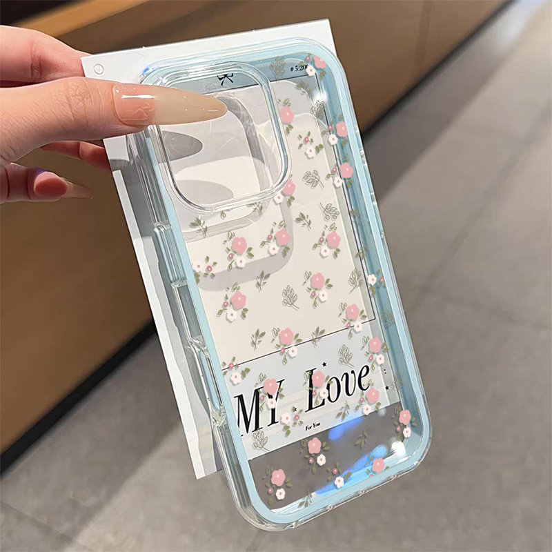 Green Leaves Pink Flower 2in1  - огляд і ціна Phone Cases Xr Iphone