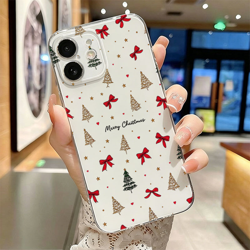 Red Bow Christmas Clear Shockp - огляд і ціна Phone Cases Xr Iphone