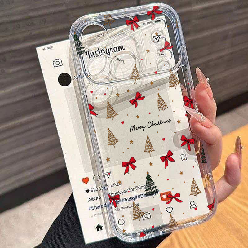 Red Bow Christmas Clear Shockp - огляд і ціна Phone Cases Xr Iphone
