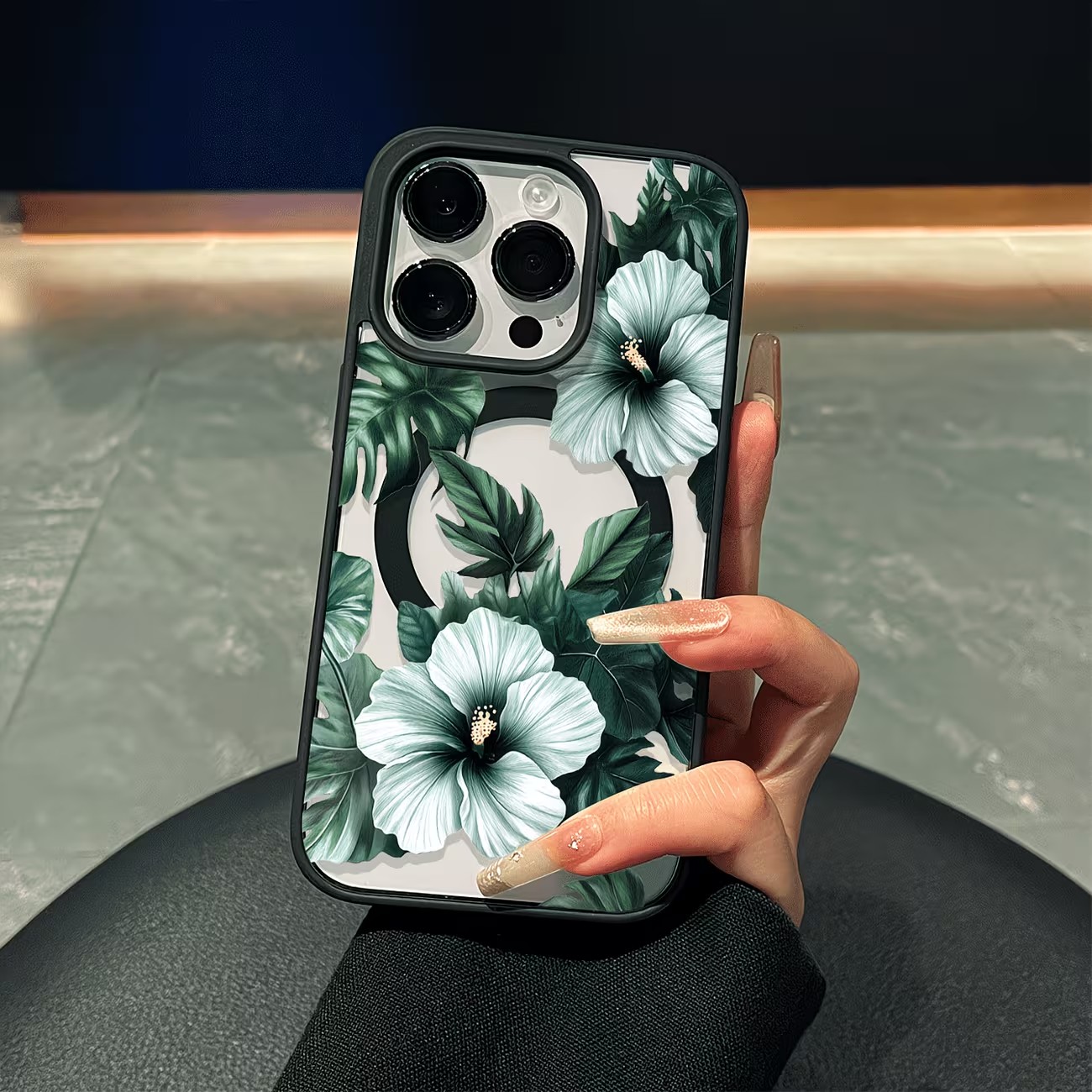 Green Floral Print Phone Case  - огляд і ціна Phone Cases Xr Iphone