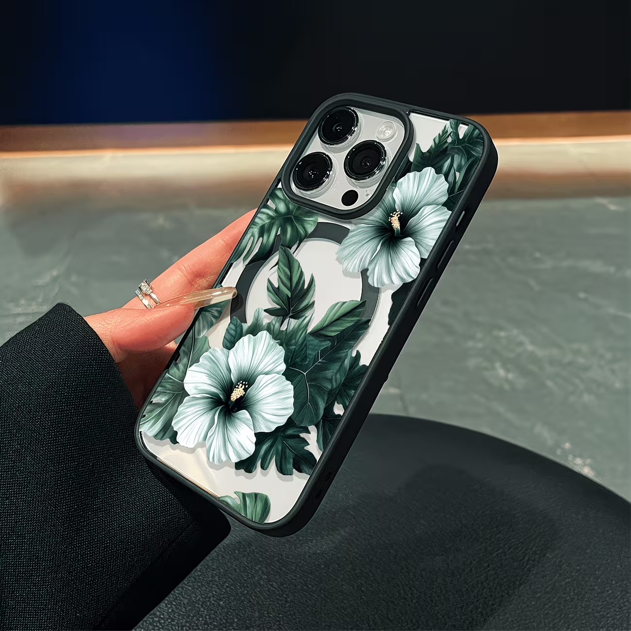 Green Floral Print Phone Case  - огляд і ціна Phone Cases Xr Iphone