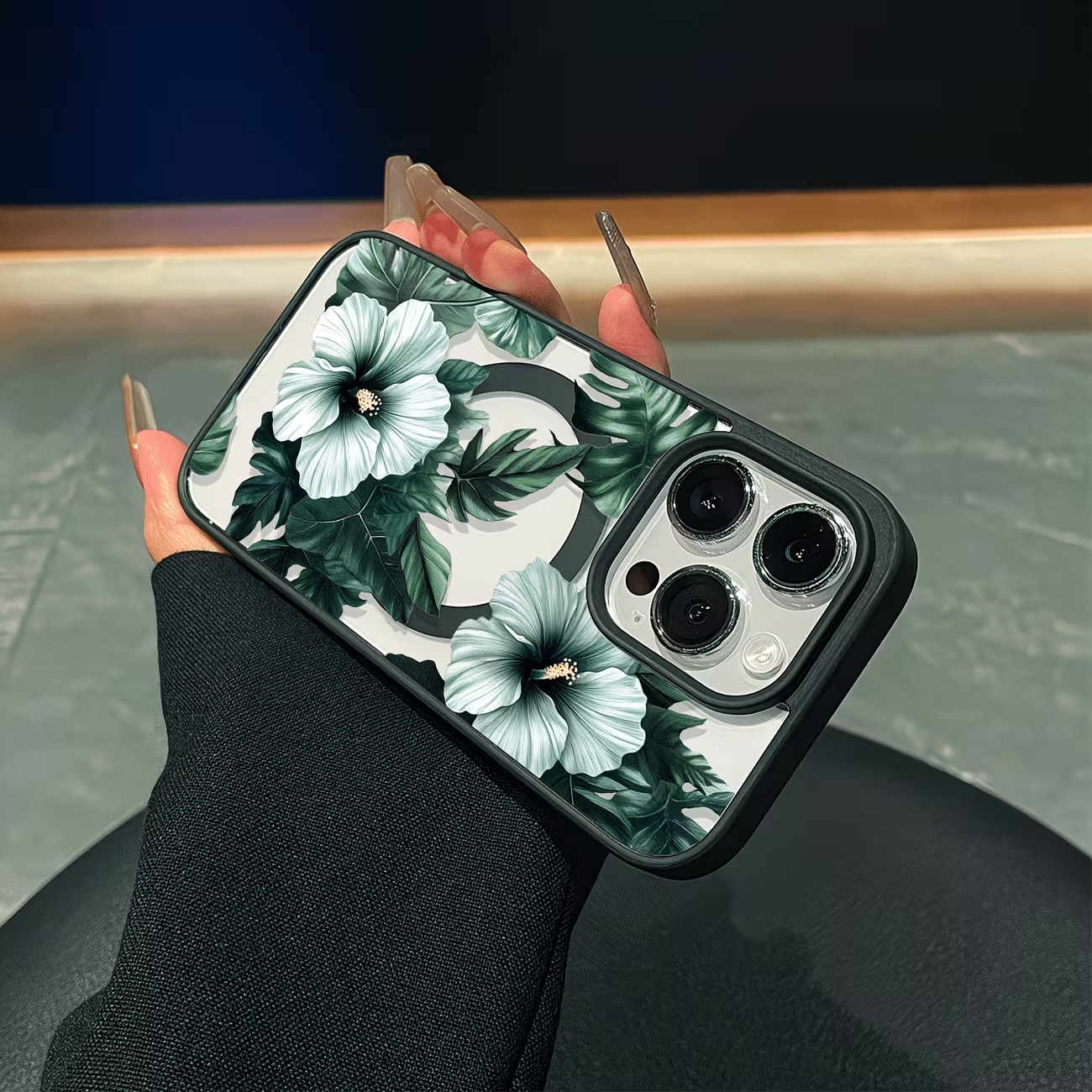 Green Floral Print Phone Case  - огляд і ціна Phone Cases Xr Iphone